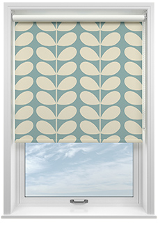 Orla Kiely Jumbo Solid Stem, Duckegg - Roller Blind